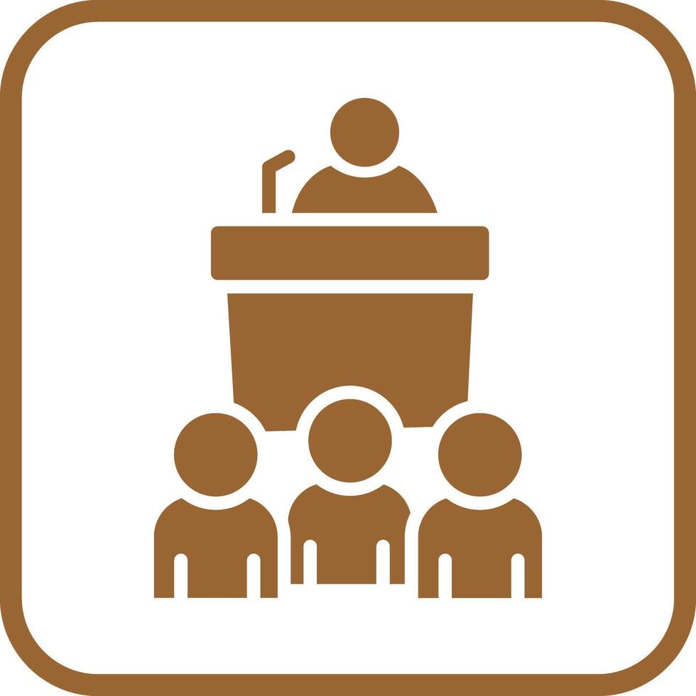 Press Conference Icon Design vector