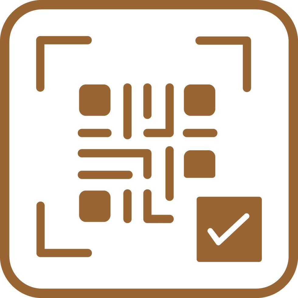 QR Code Link Icon Design vector
