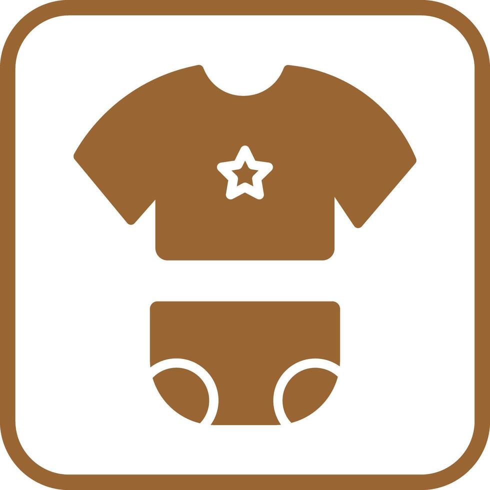 Baby Clothes Icon Design vector