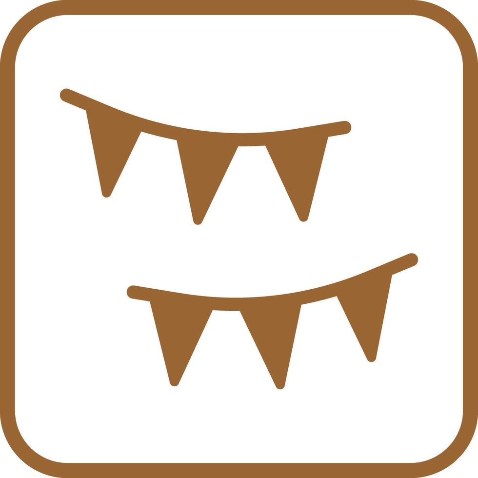 Streamers Icon Design vector