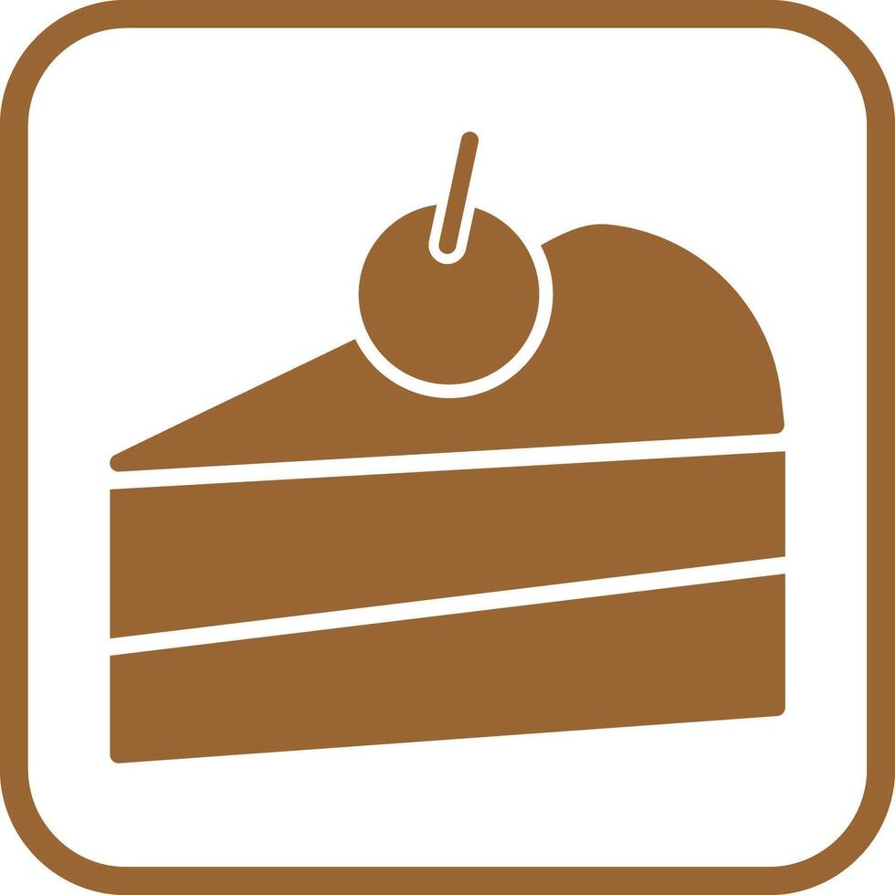 Cake Slice Icon Design vector