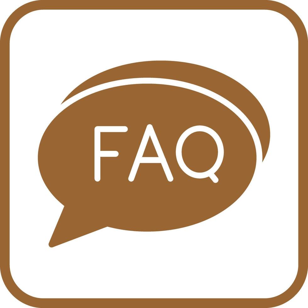 FAQ Section Icon Design vector