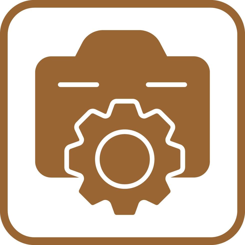Photo Gear Icon Design vector