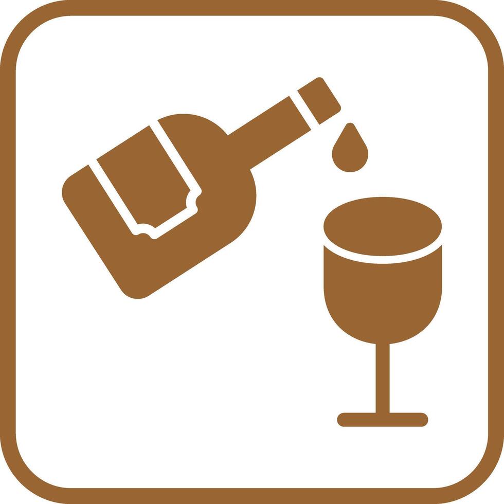 Wine Pouring Icon Design vector