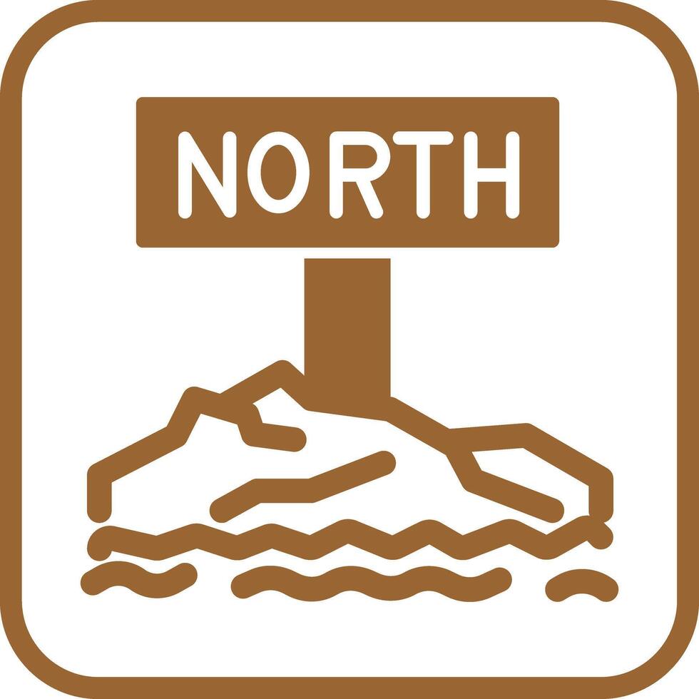 Northpole Icon Design vector