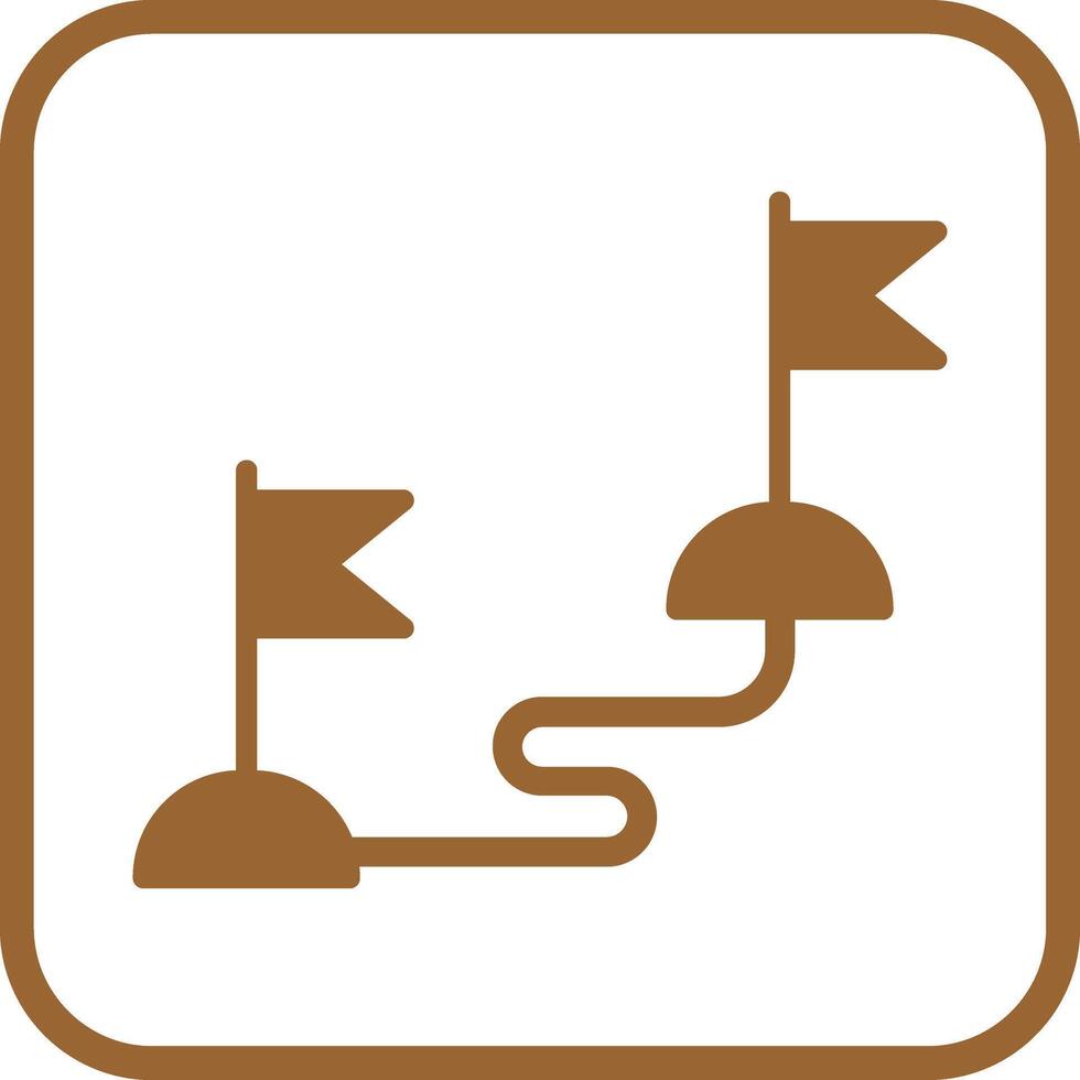 Milestones Icon Design vector