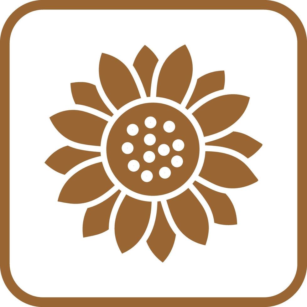 Sunflower Icon Design vector
