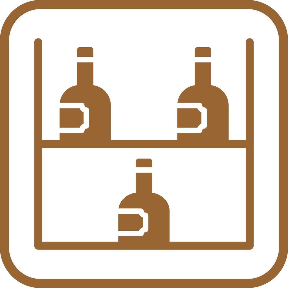 Wine Rack Icon Design vector