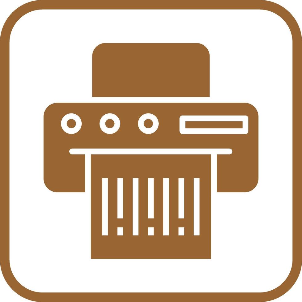 Barcode Printing Icon Design vector