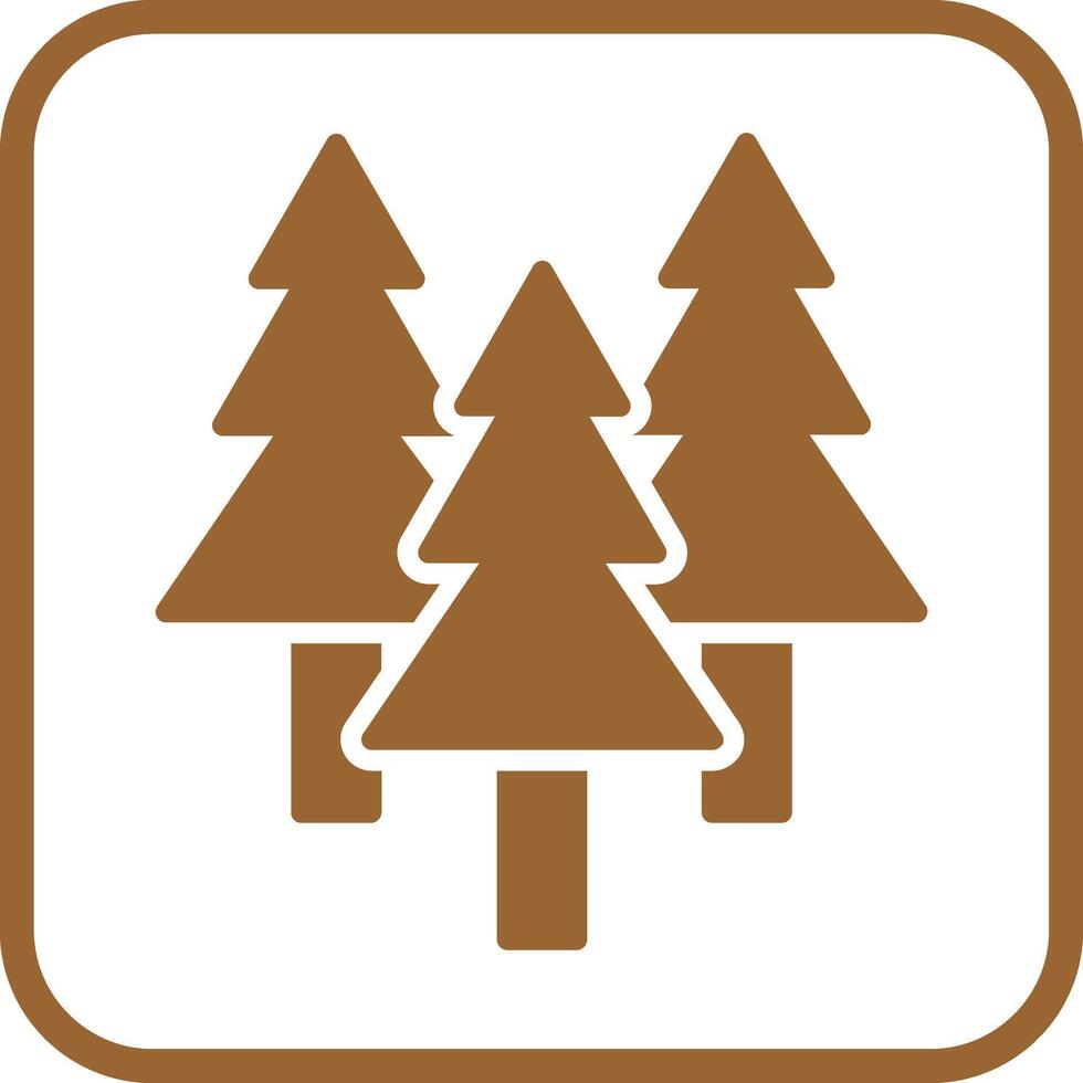 Evergreen Tree Icon Design vector