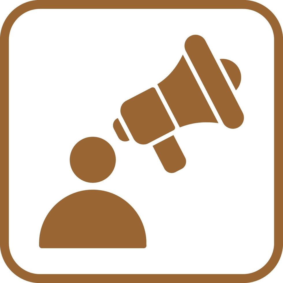 Advertiser Icon Design vector