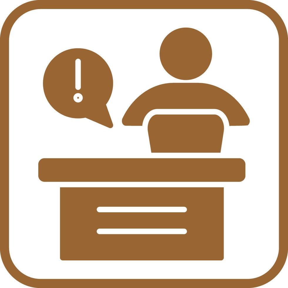 Service Desk Icon Design vector