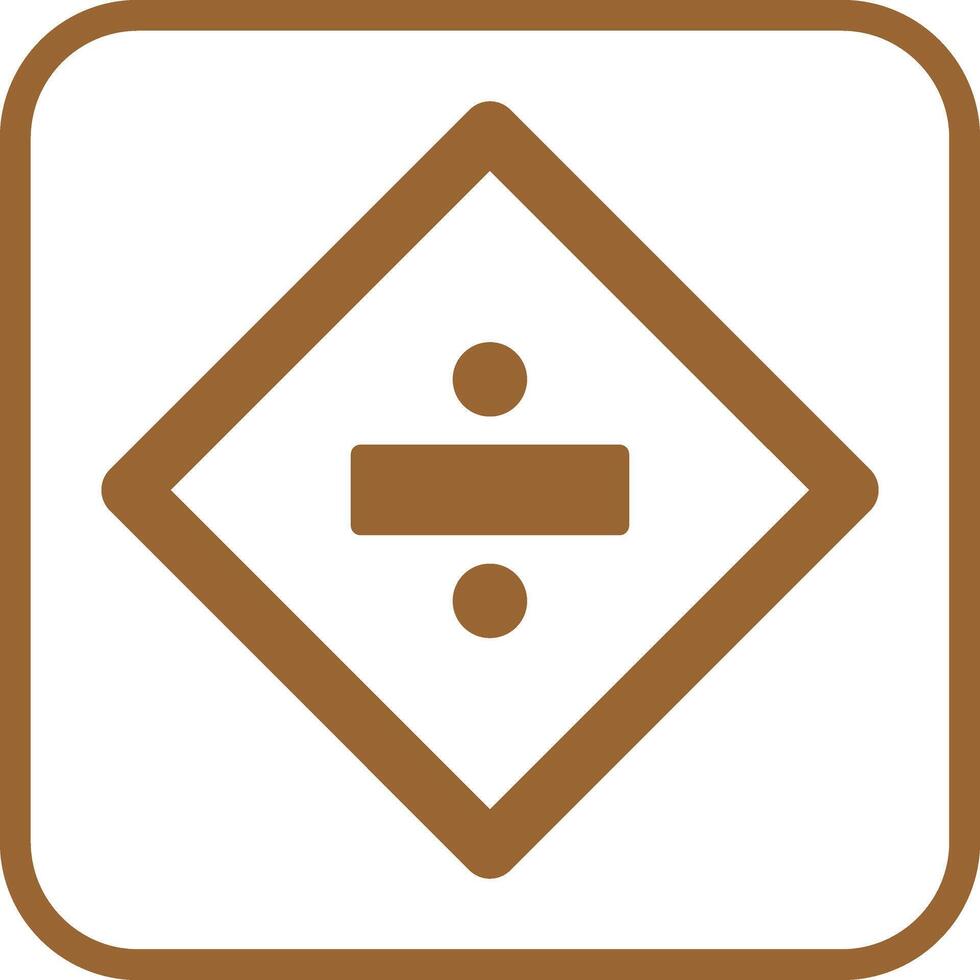 Division Sign Icon Design vector