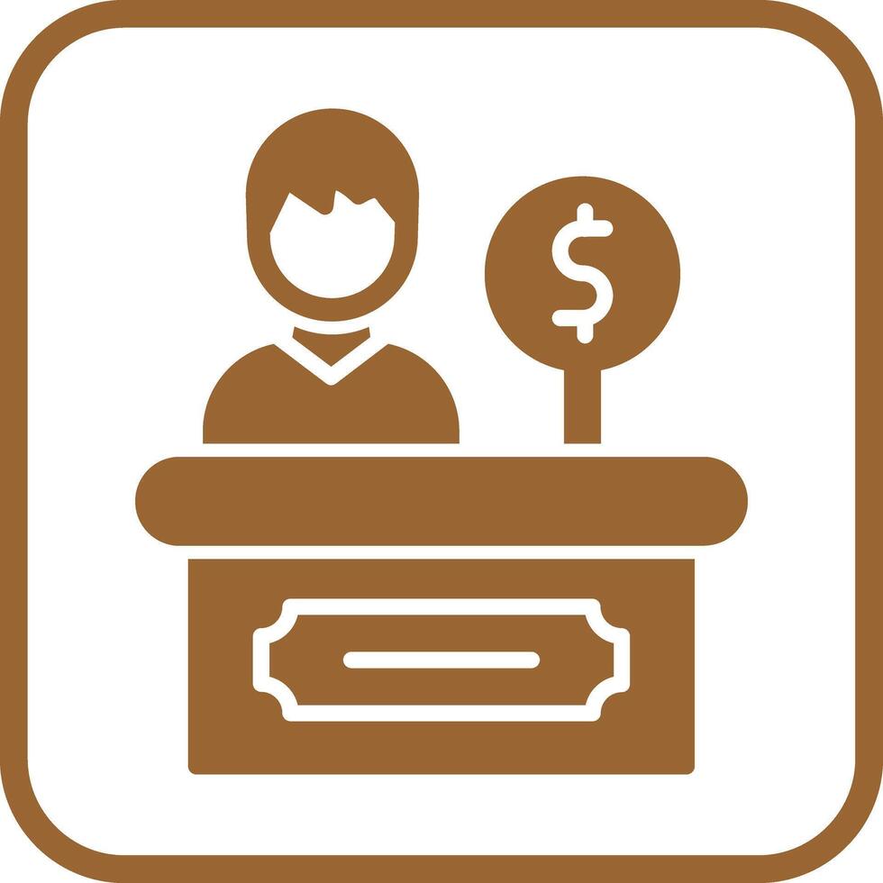 Cashier Icon Design vector