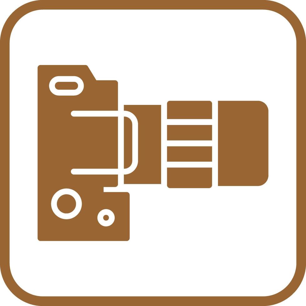 DSLR Essentials Icon Design vector