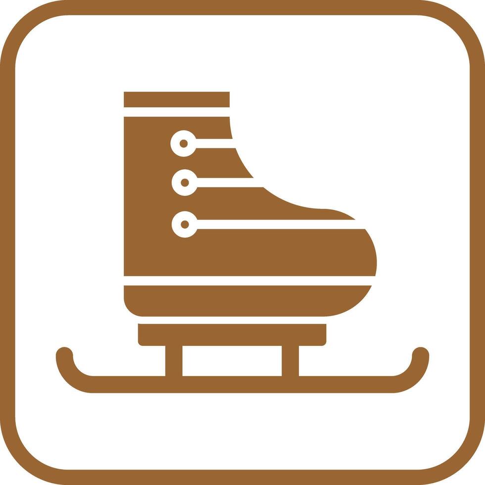 Ice Skating Icon Design vector