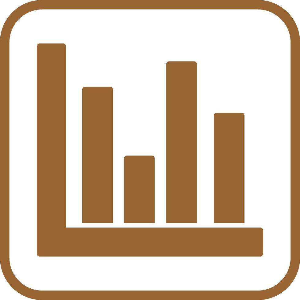 Bar Chart Icon Design vector