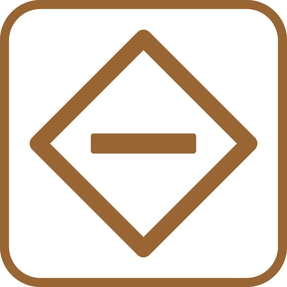 Minus Sign Icon Design vector