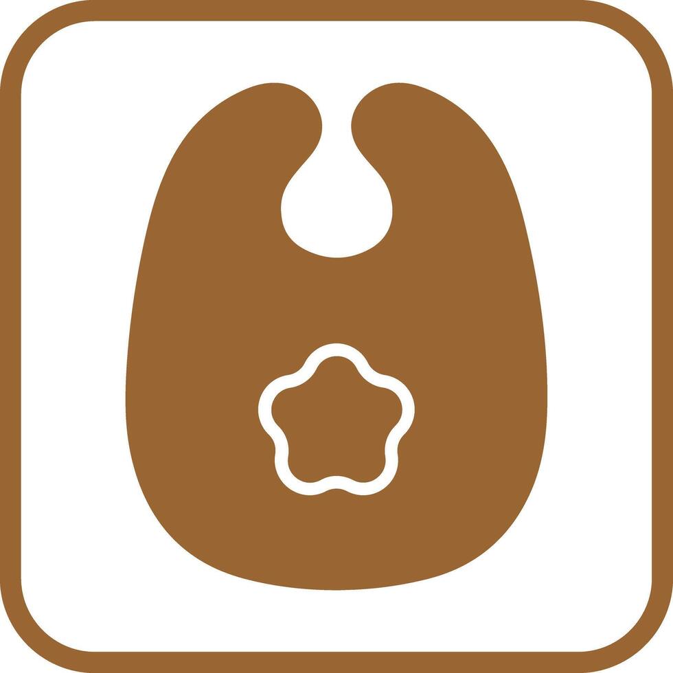 Cute Bibs Icon Design vector