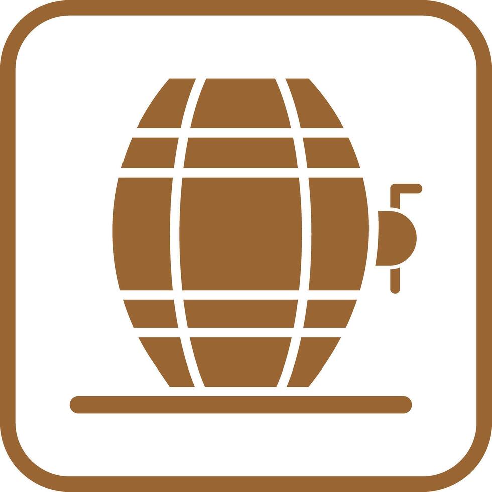 Wine Barrel Rack Icon Design vector