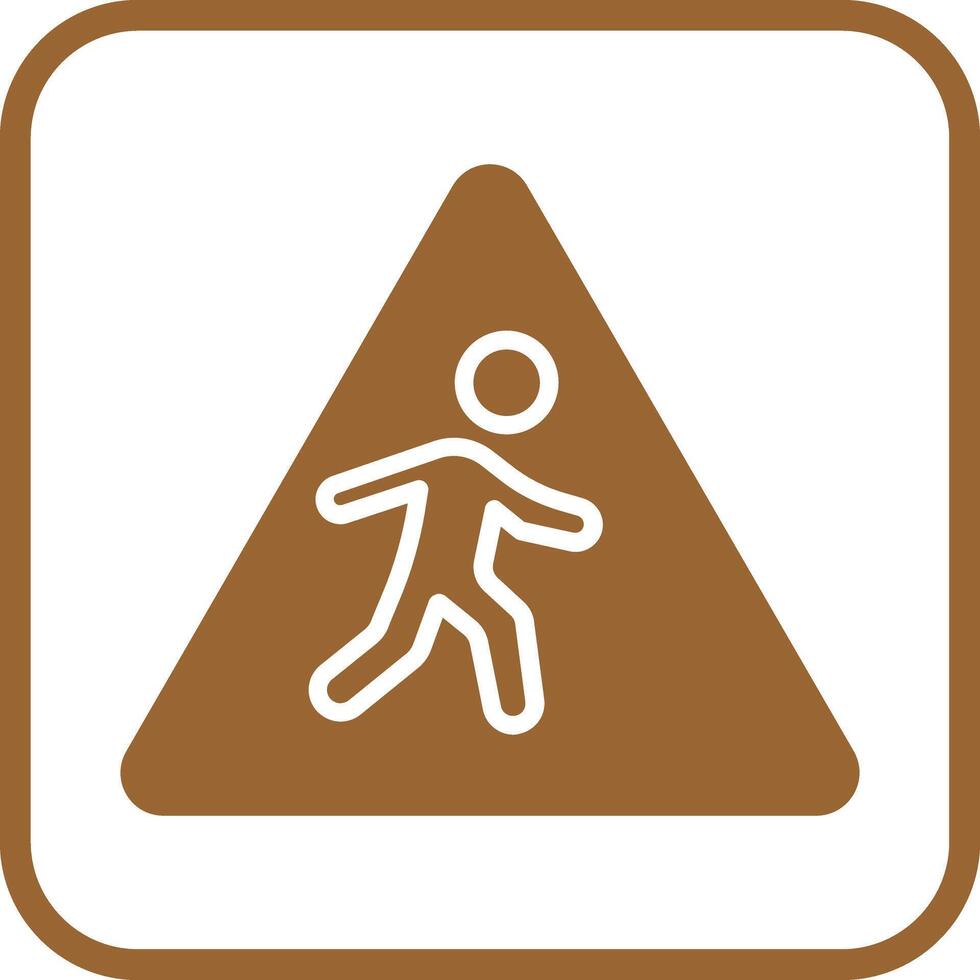 Children Crossing Icon Design vector