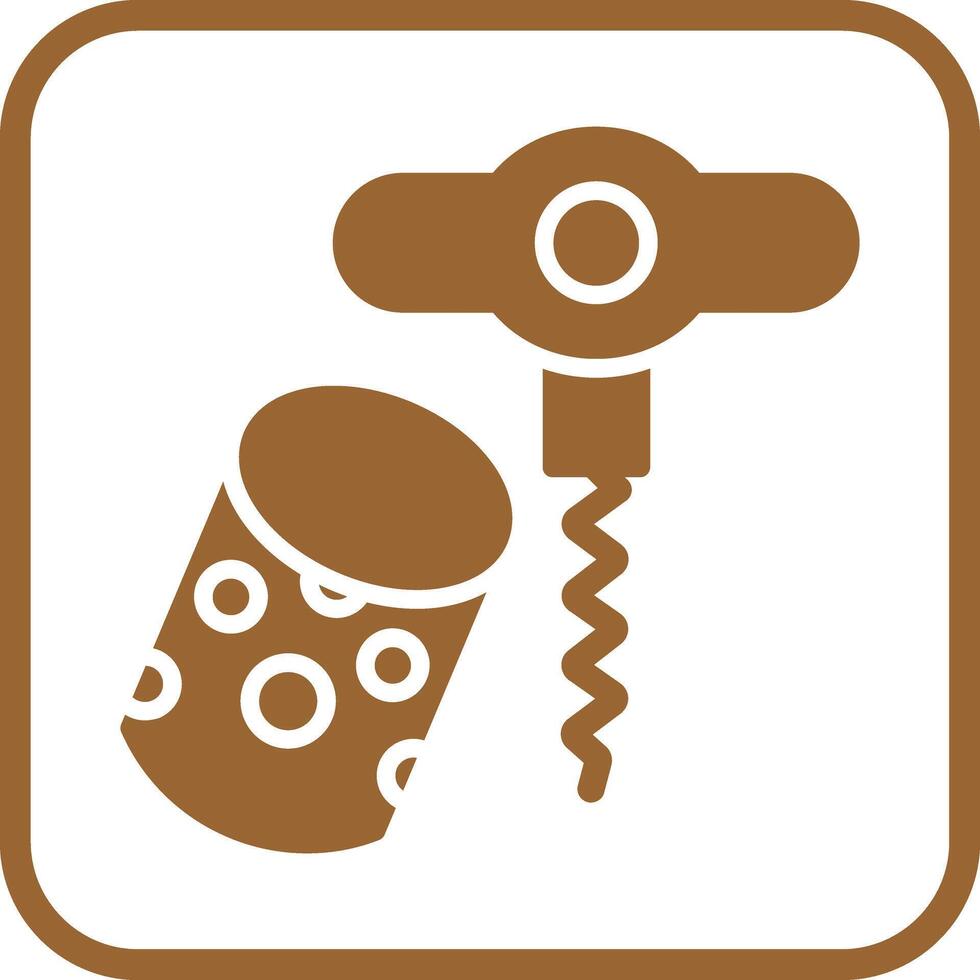 Wine Cork Icon Design vector