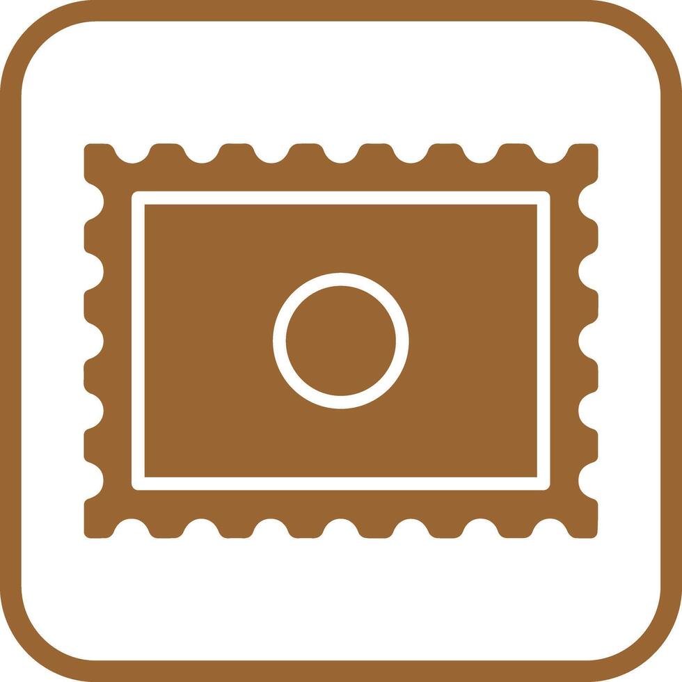 Postal Stamp Icon Design vector