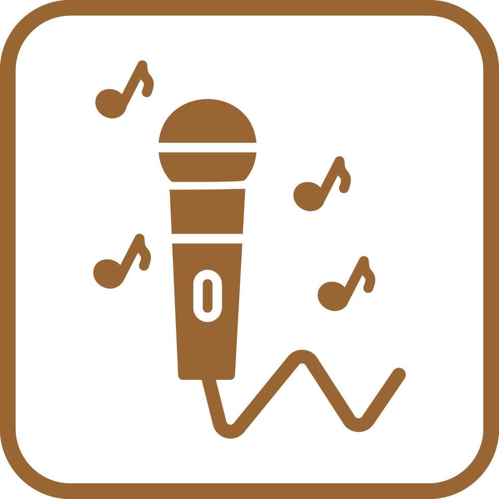 Karaoke Icon Design vector