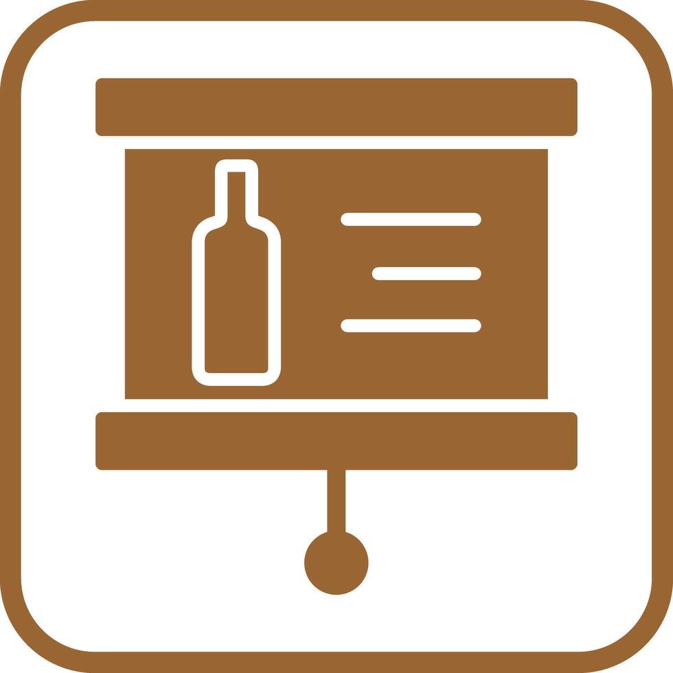 Wine Presentation Icon Design vector