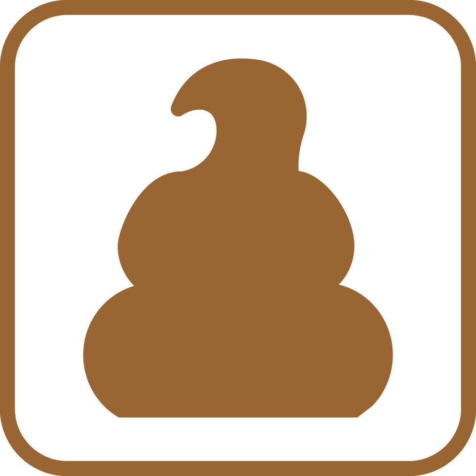 Pile of Poo Icon Design vector