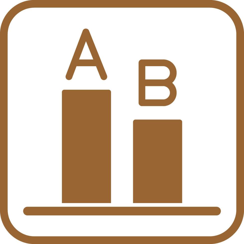 AB Testing Icon Design vector