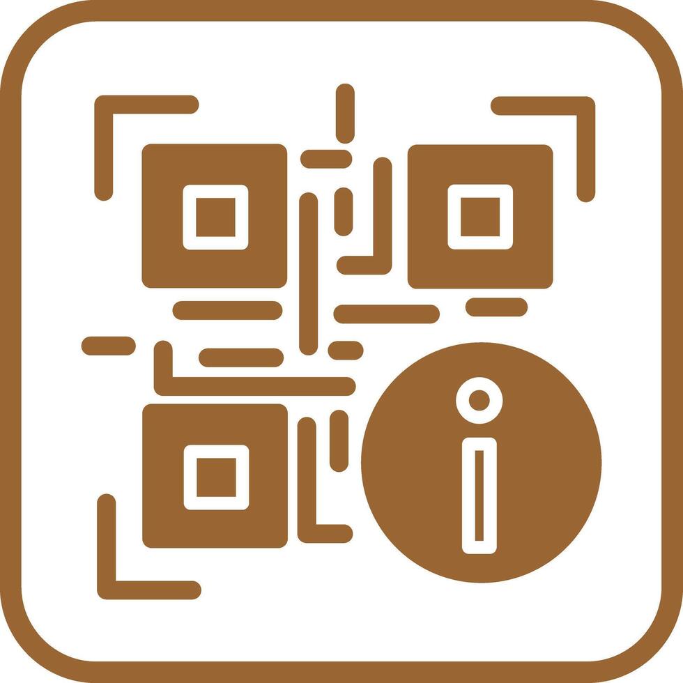 QR Code Information Icon Design vector