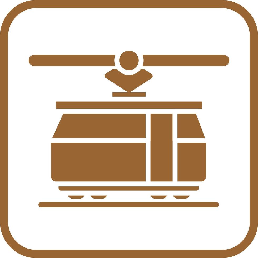 Tram Car Icon Design vector