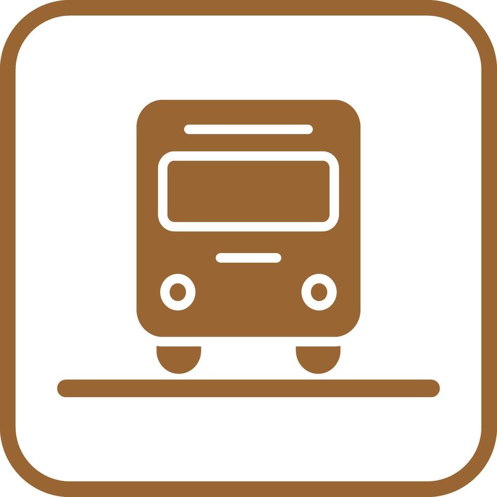 Oncoming Bus Icon Design vector