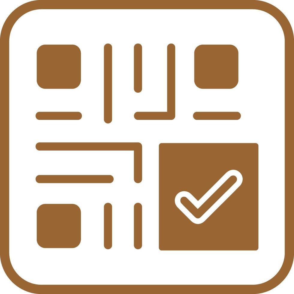 QR Code Checkout Icon Design vector