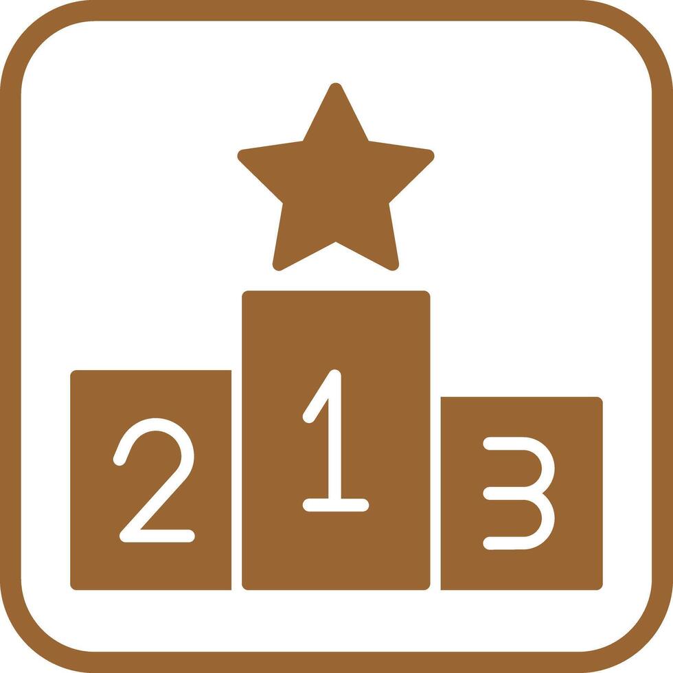 Podium Icon Design vector