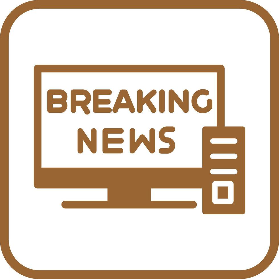 Breaking Story Icon Design vector