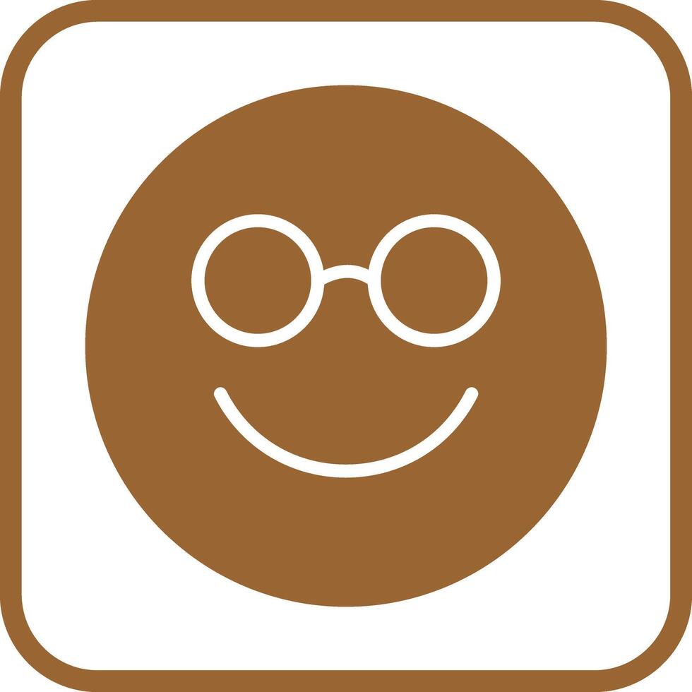 Nerd Face Icon Design vector