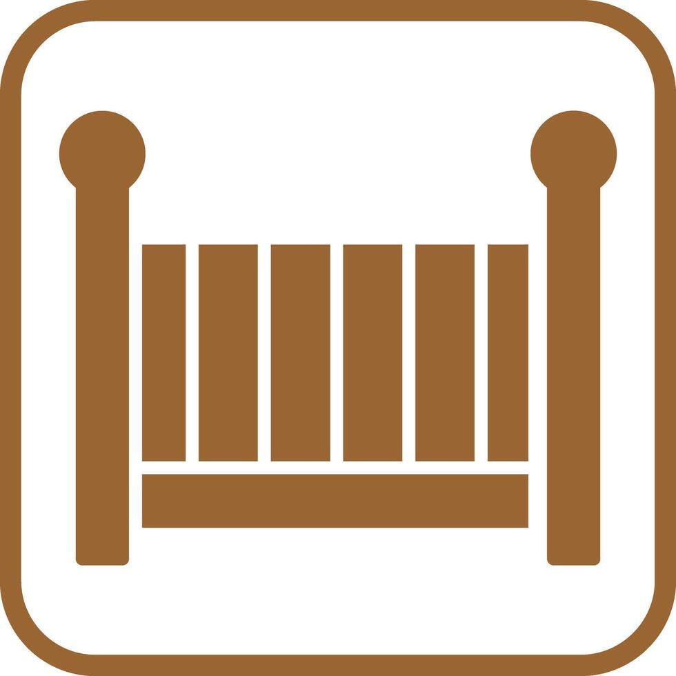 Nursery Cots Icon Design vector
