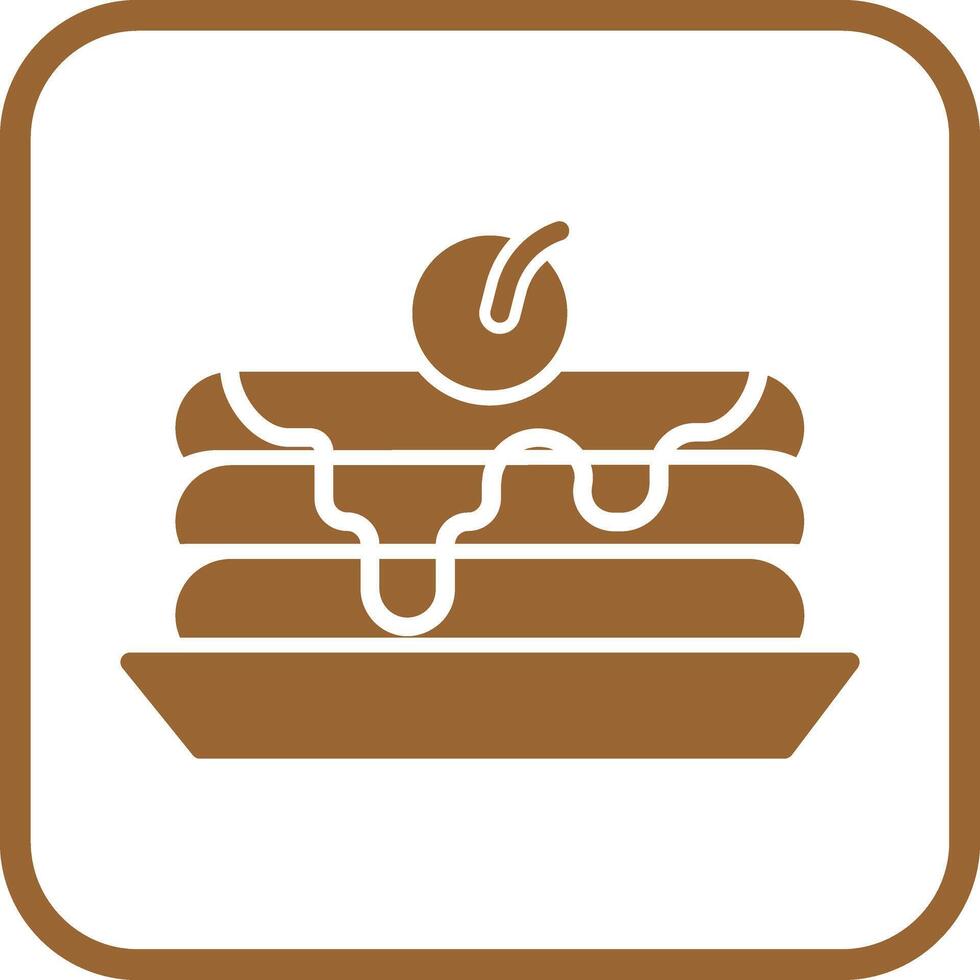 Pancakes Icon Design vector