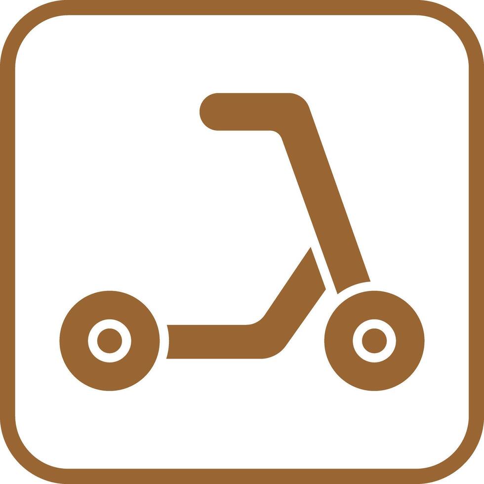 Kick Scooter Icon Design vector