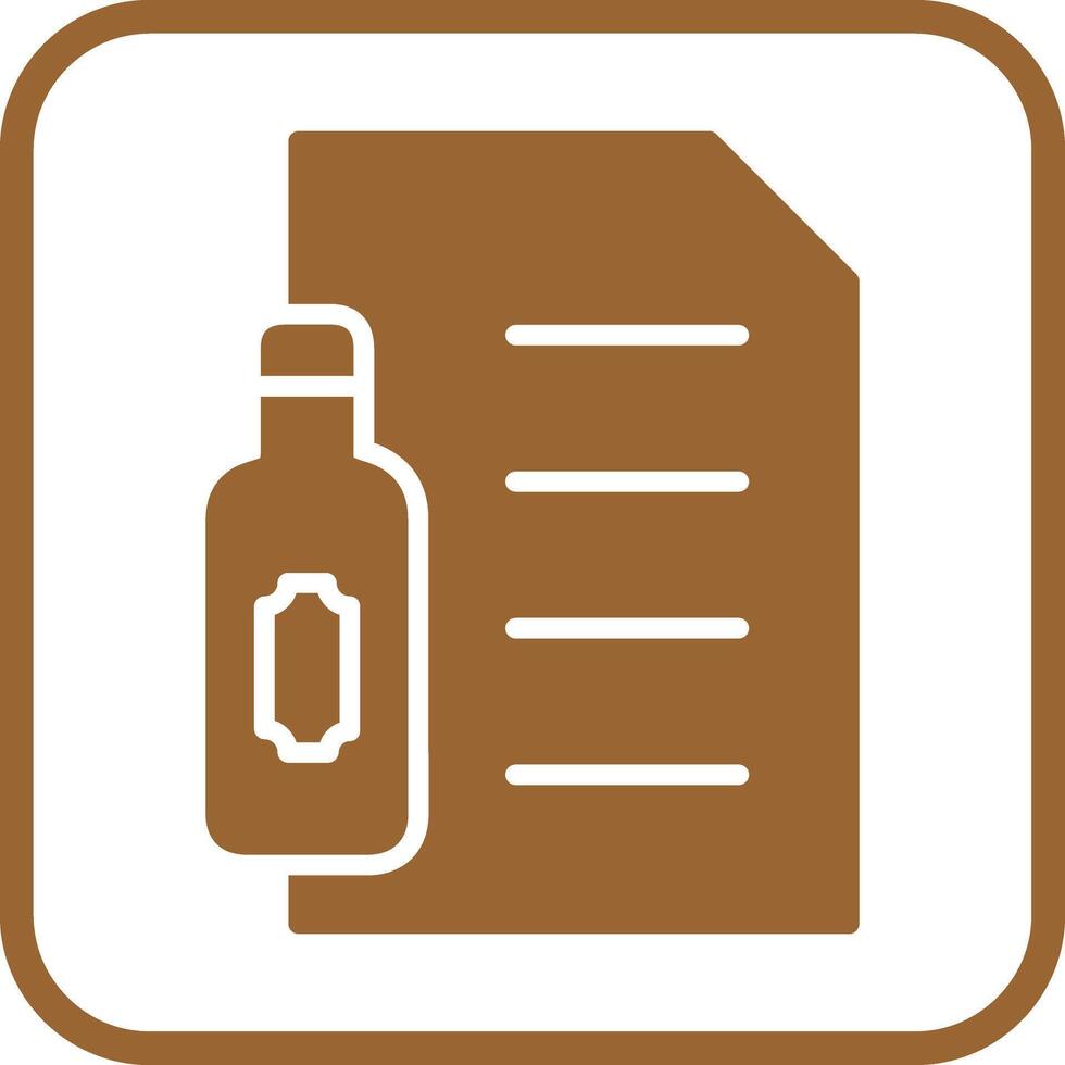 Wine Tasting Notes Icon Design vector