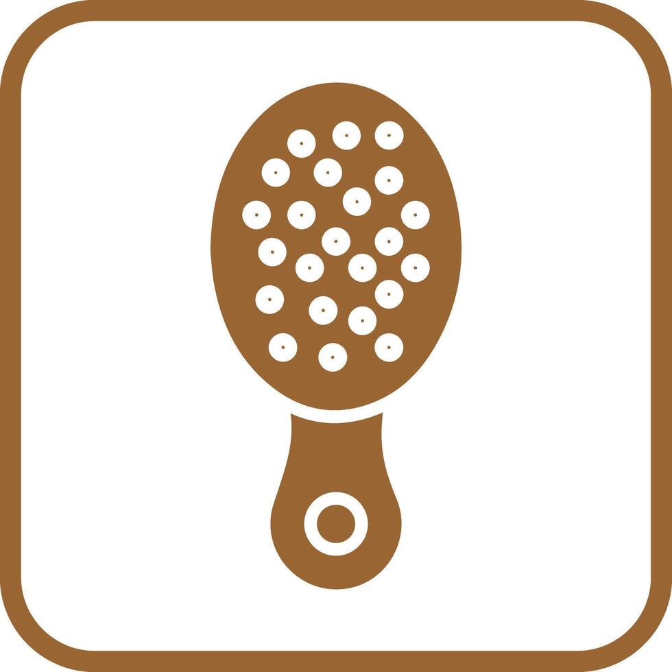 Baby Hairbrush Icon Design vector