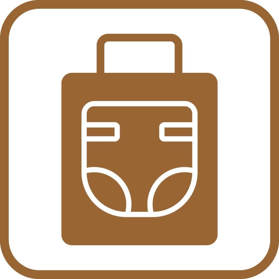 Diaper Bag Icon Design vector