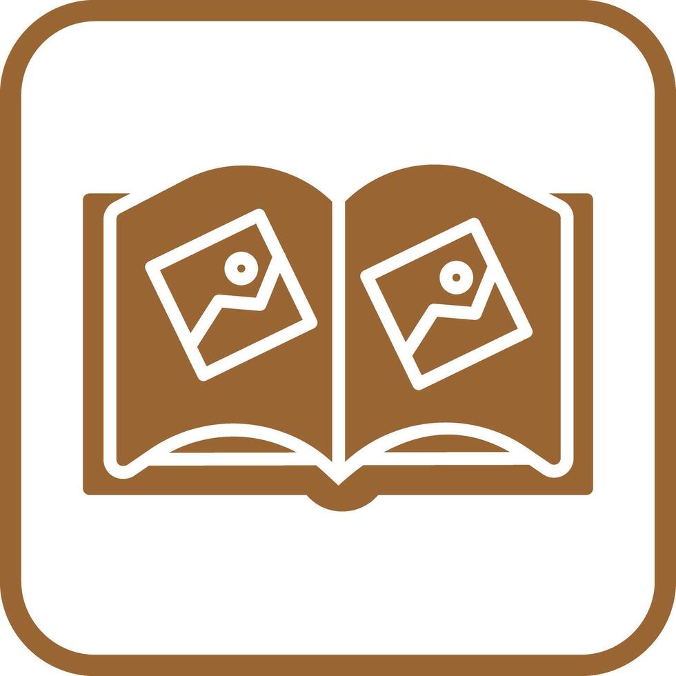 Memory Book Icon Design vector