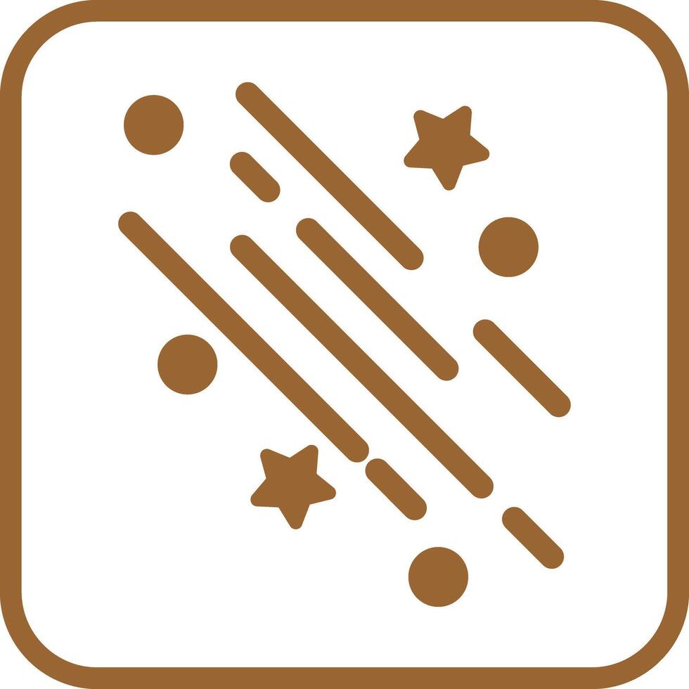 Party Streamers Icon Design vector