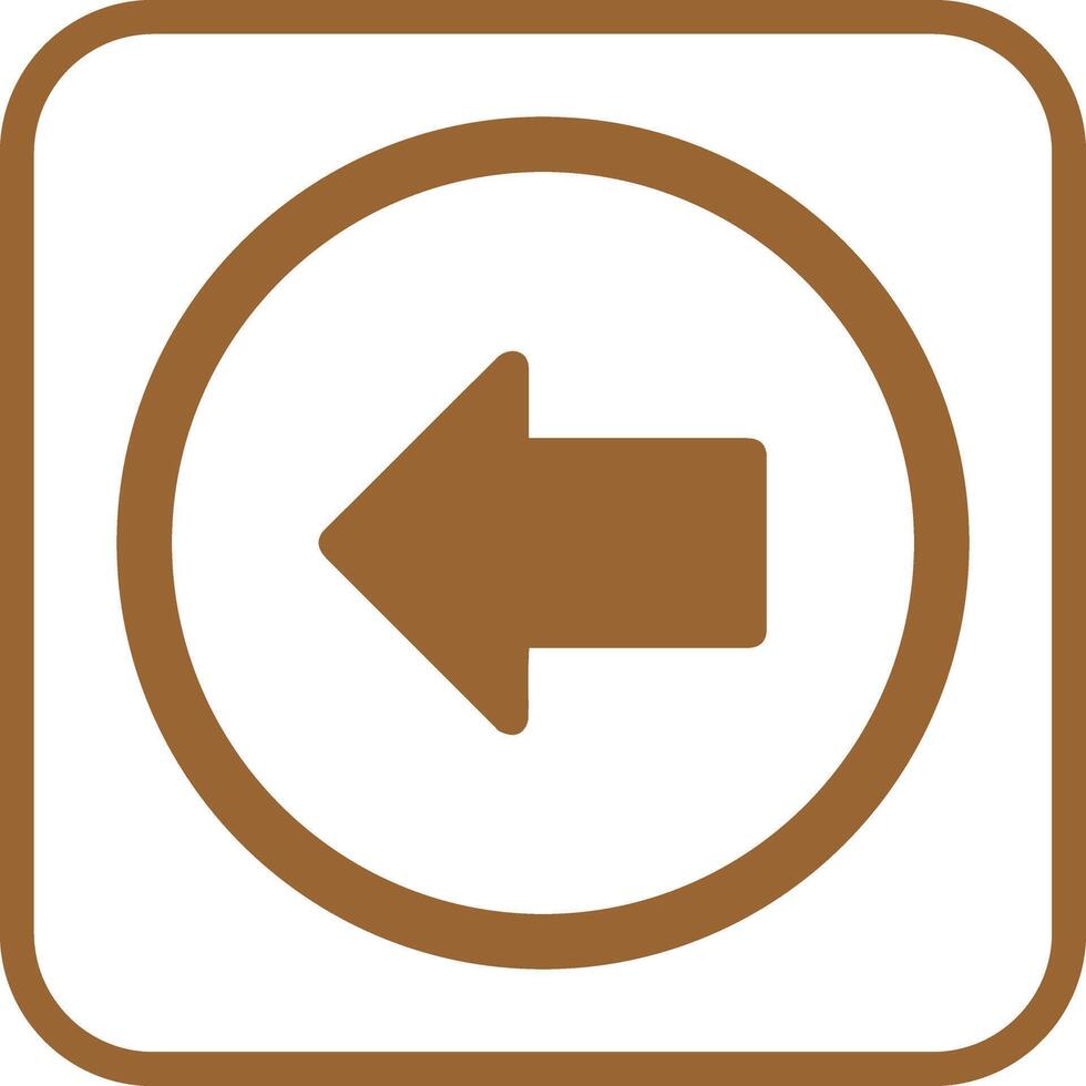 Left Arrow Icon Design vector