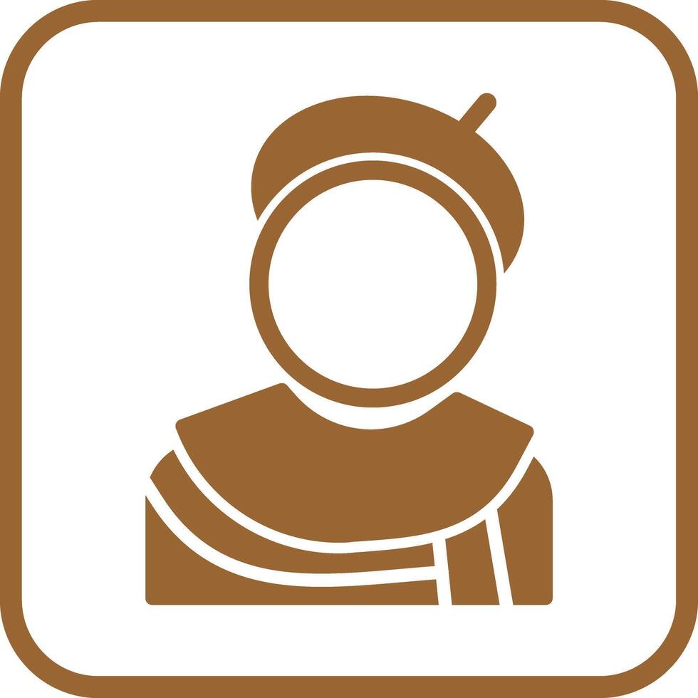 Caricature Artist Icon Design vector