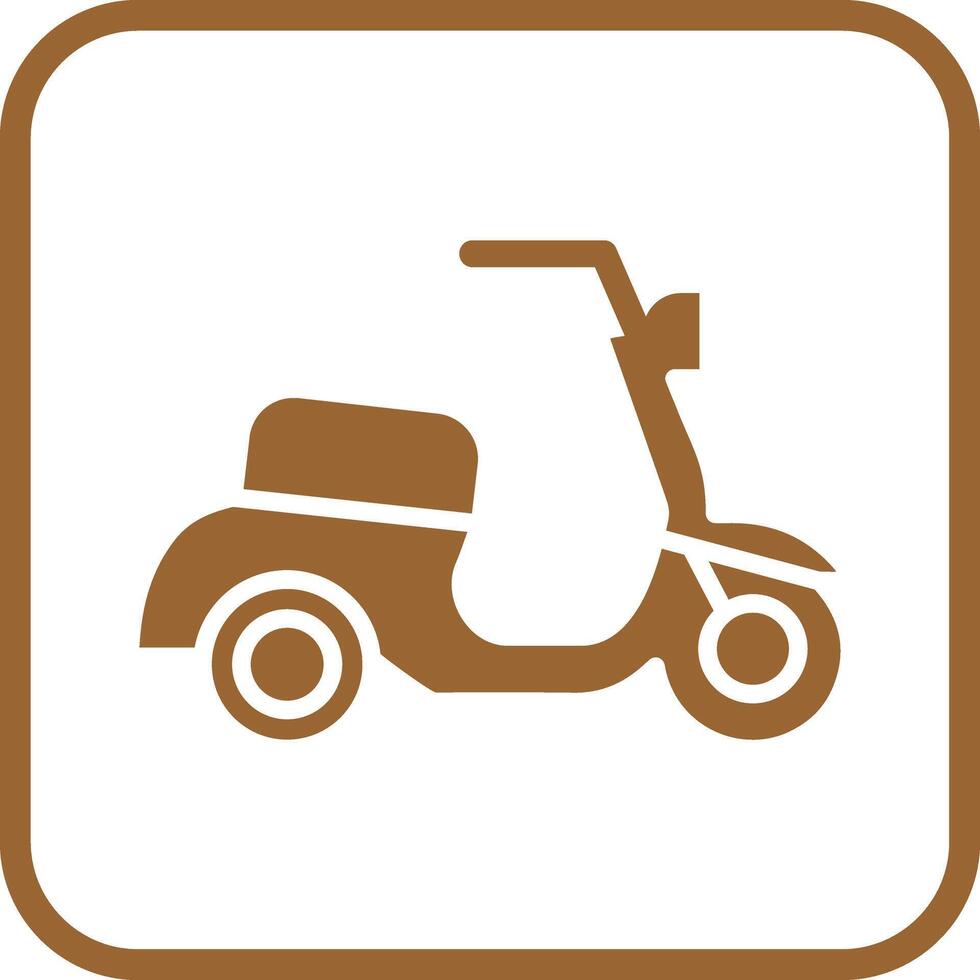 Motor Scooter Icon Design vector