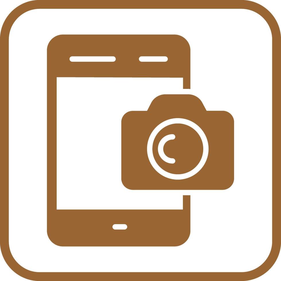 Smartphone Photography Icon Design vector
